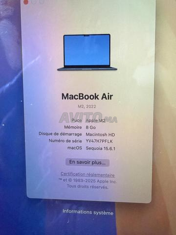 Macbook air M2 2022 - 2