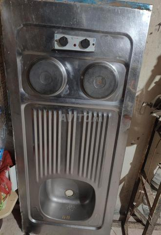 حوض ستانلس ستيل مع لوحين