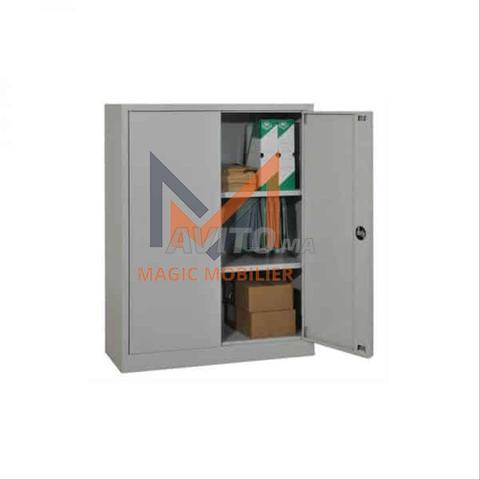 Armoire haute métallique portes Rideau - 2