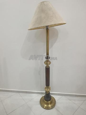 مصباح أرضي أنيق (Lampa) - نحاس وخشب - حالة ممتازة - 2