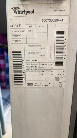 Congélateur coffre Whirlpool 315L – bon état