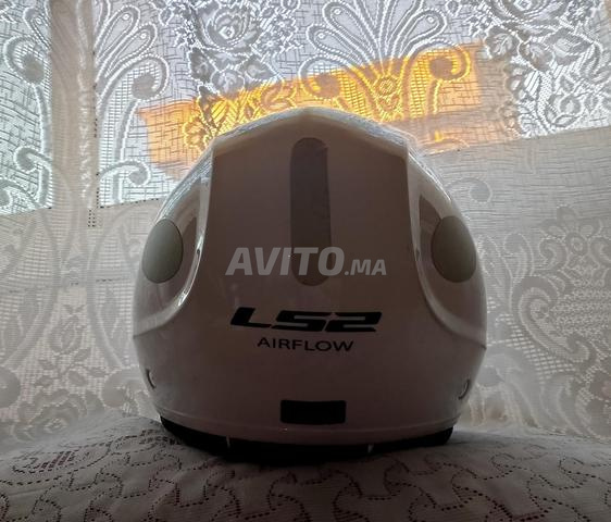 Casque Moto Jet LS2 Airflow, Couleur Blanc Brillant