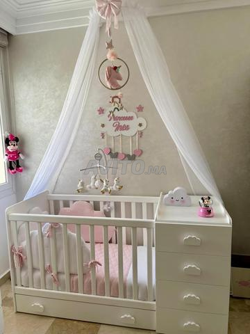 سرير أطفال خشبي - 2