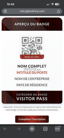 Billet Gitex accès complet 3 jours - 2