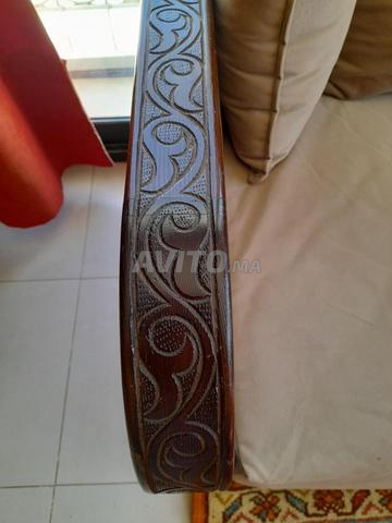 Banquette marocaine en bois travaillé - 2