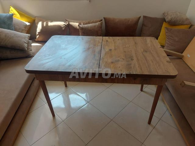 طاولة خشبية قابلة للتمديد - 2