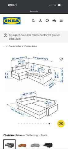 أريكة سرير موديل ايكيا - 2