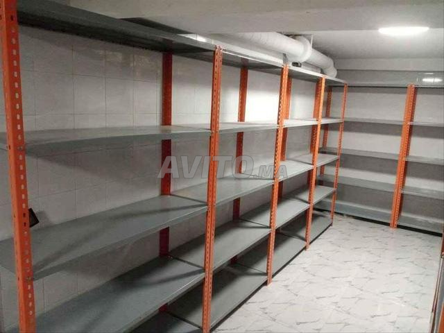 Rayonnage métallique léger a 5 tablettes  - 2