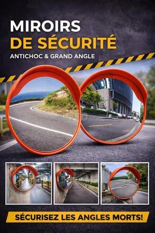 Miroir de parking convexe diamètre 100 cm