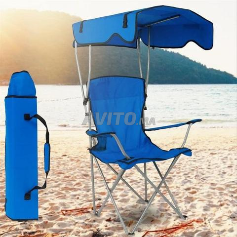 💫 Chaise de camping de luxe avec parasol automatique 💫