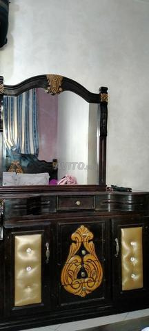 طاولة زينة مع مرآتها خشب الزان - 2