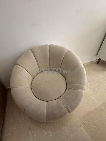 Canapé avec 2 fauteuils coquillages - 2