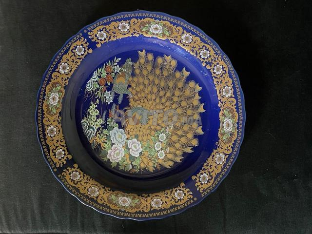 Mortier et 2 plats Paon Libre