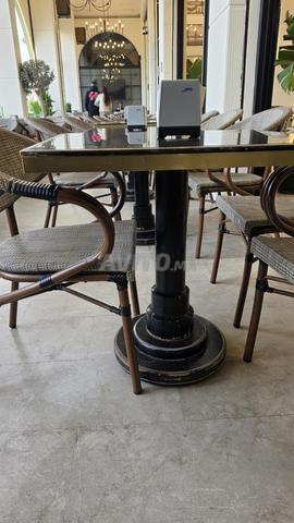 Lot de tables 70x70 pour café / restaurant - 2