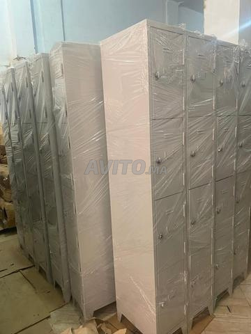 خزانة ملابس معدنية ببابين بسعر المصنع - 2