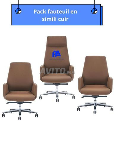 Ensemble fauteuil en simili cuir prix revendeur - 2