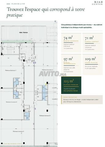 LOCATION BUREAUX NEUFS MÉDECINS RIAD OULAD MTAA - 2