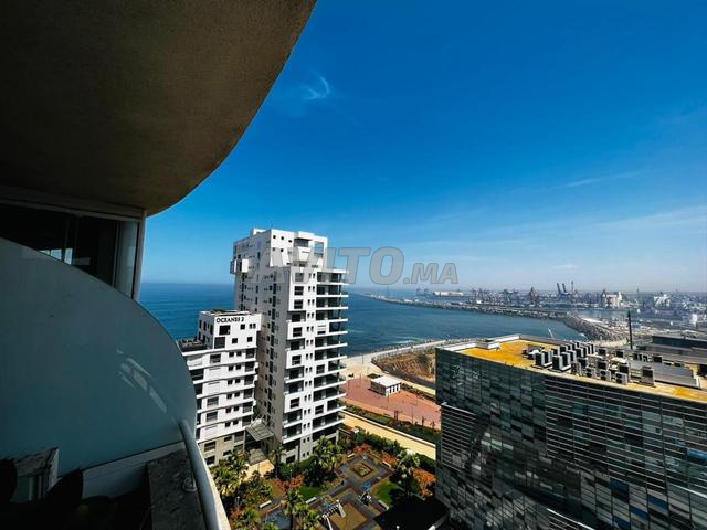 استوديو بالطابق 12، مارينا الدار البيضاء، إطلالة على البحر