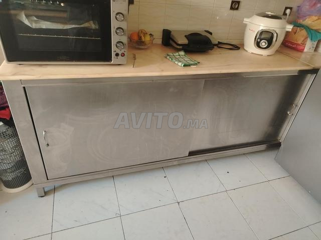 Placard en inox avec rangement - 2