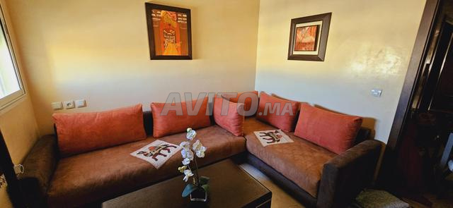 صالون حرف L مع طاولة قهوة - 2