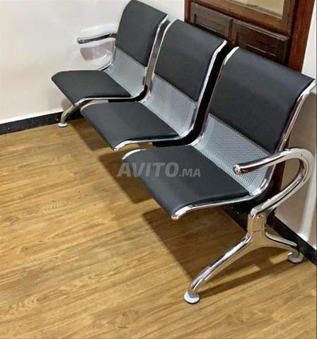 Banquette en tissu 4 places \siège de réception - 2