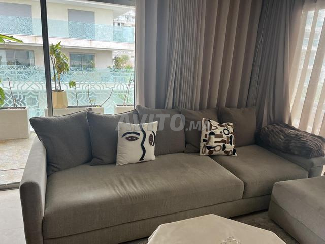 Canapé d'angle moderne couleur gris souris - 2