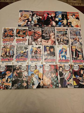 23 Mangas à vendre – Bon état – Prix intéressant