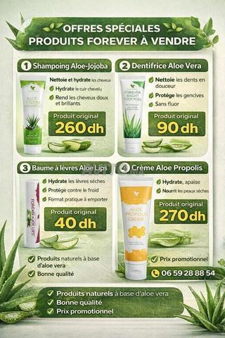 Packs produits Forever cosmétiques