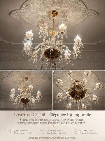 Lustre en cristal de luxe Élégance et Raffinement