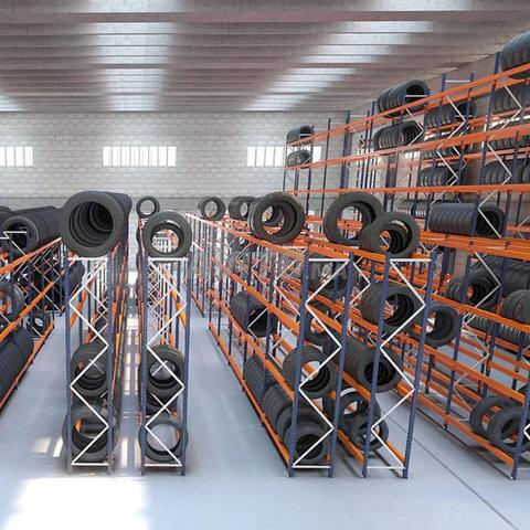 Porte pneus Rayonnage vertical pour stockage pneus - 2