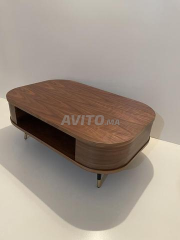 Table basse en noyer