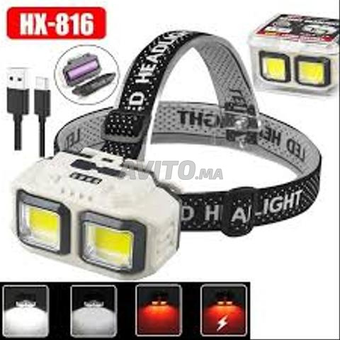 مصابيح أمامية ساطعة COB/18650 بطارية - 2