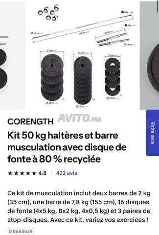 Banc de musculation avec haltères Decathlon - 2