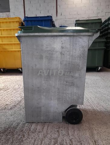 حاوية قمامة معدنية مجلفنة 360 لتر - 2