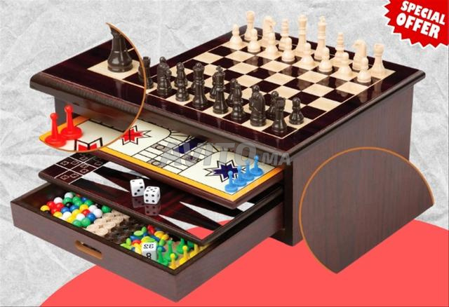 Jeu de Société Bois 10-en-1 Bundalo – Jeu Familial