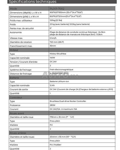 Fauteuil électrique pliable Smart Chair Travel - 2