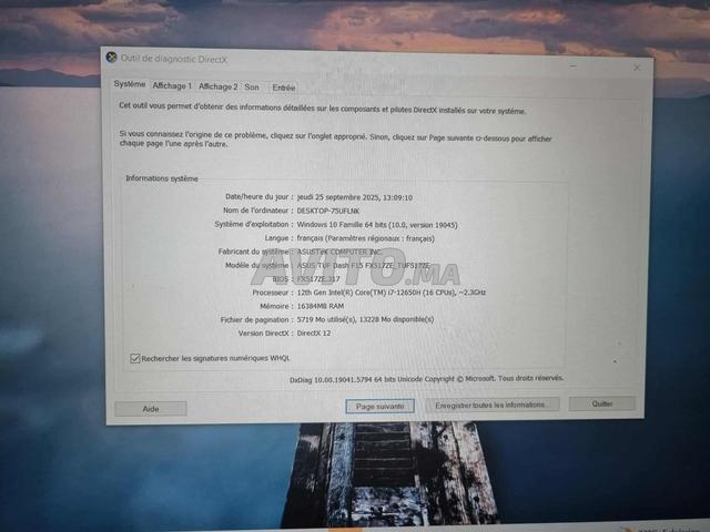 ASUS TuF Dash F15 i7 12650H 16Go 512 SSD - 2
