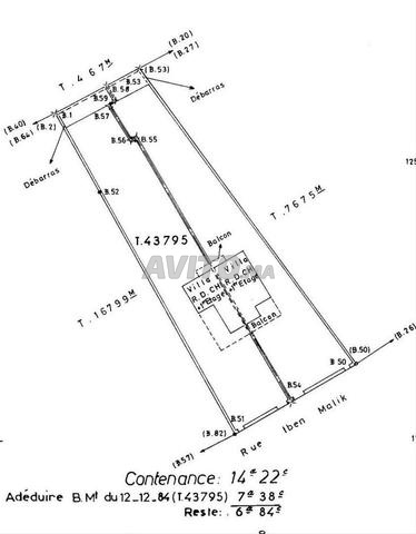 Terrain de 1422m² à Gueliz R+5 bonne affaire