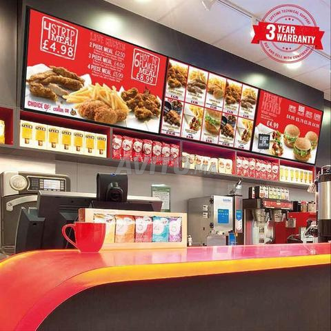 لوحة قائمة طعام ثابتة أو ديناميكية على شاشات USB