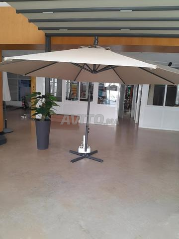 Parasol 3x3m Bois Premium – Résistant UV & Pluie - 2