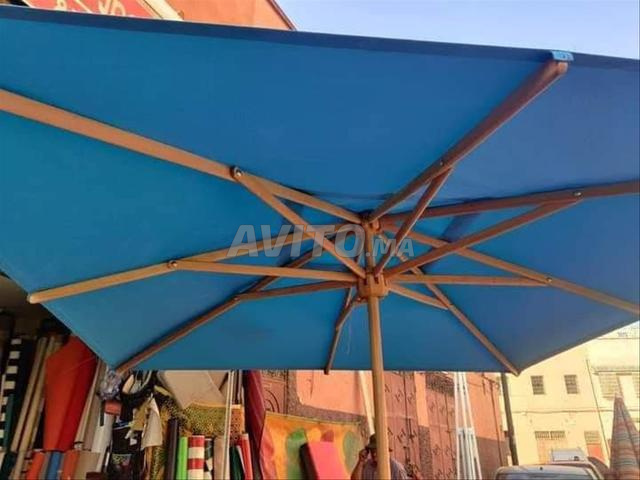 Parasol 3x3m Bois Premium – Résistant UV & Pluie - 2