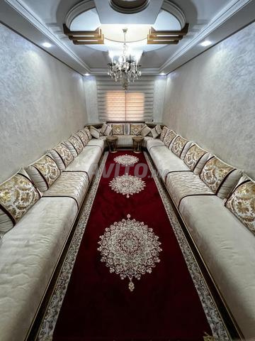 صالون مغربي عصري أنيق✨ (وسائد وسجادة)