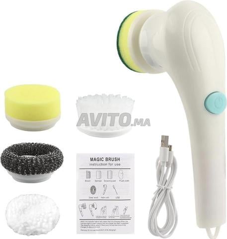 ✨ فرشاة كهربائية 5 في 1 للتنظيف السريع وبدون تعب ✨