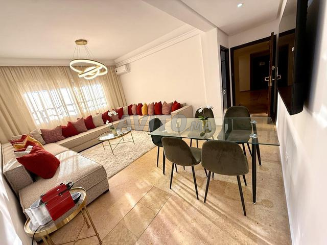 Appartement 2 chambres haut de gamme à Agdal haute qualité à louer à la journée - image 3