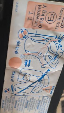 Siège auto inclinable et s'installe jusqu'à 18kg