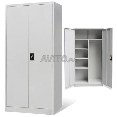 Armoire métallique battante coulisse rideaux - 2