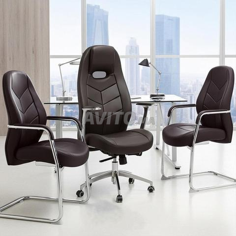 Fauteuils de bureau en simili cuir - 2