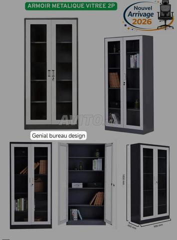Armoire métallique vitrée - 2