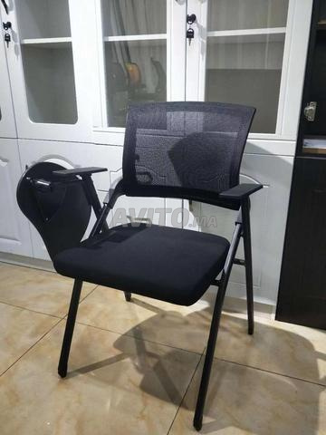 كرسي مكتب بمسند للكتابة باللون الأسود/تخزين معدني/خزانة ملابس