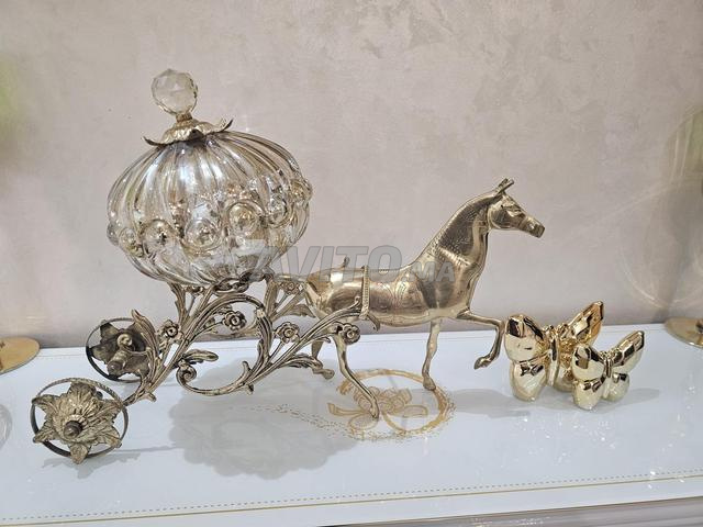 Décoration en cuivre et cristal